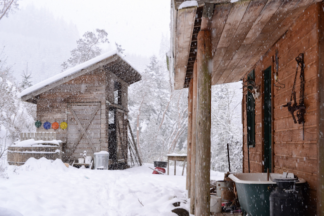 cabin in the snow // Wayward Spark